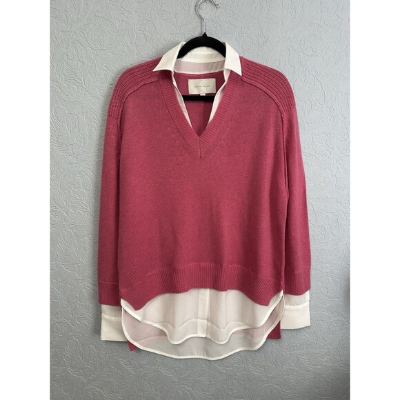 Brochu Walker Size Small The Looker Layered Sweater AD30 - Picture 2 of 8